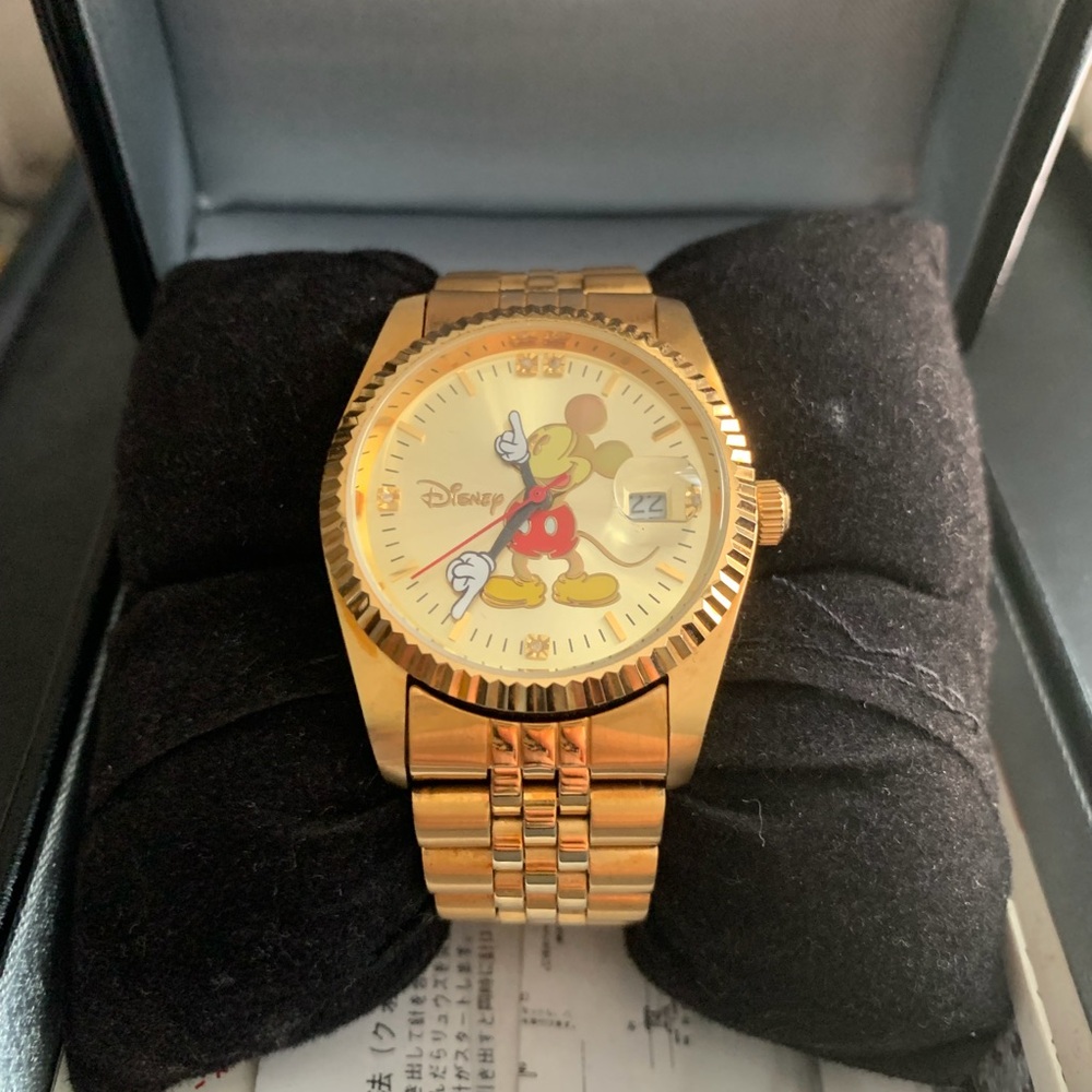 Disney Gold Mickey Mouse Watch